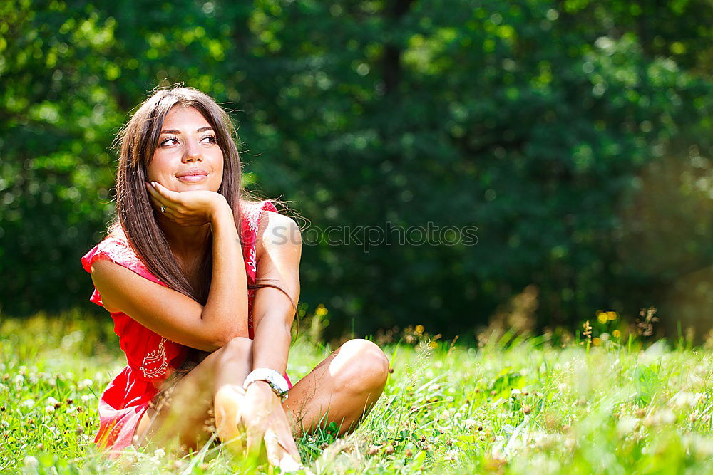 Similar – Image, Stock Photo Smiling young woman using a camera to take photo.