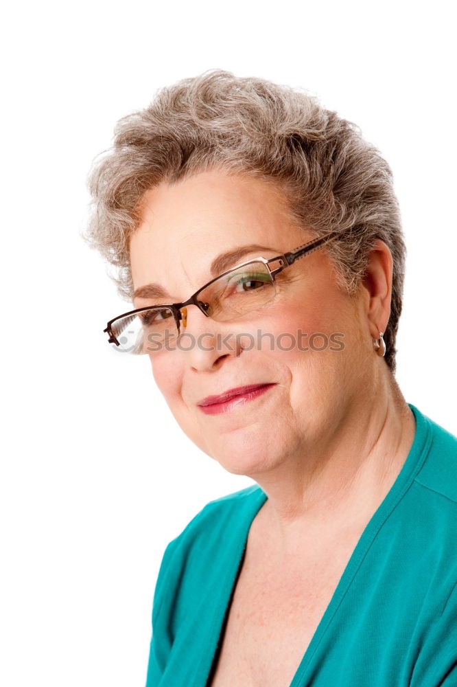 Similar – Foto Bild Portrait einer Frau mit Kurzhaarfrisur und Brille