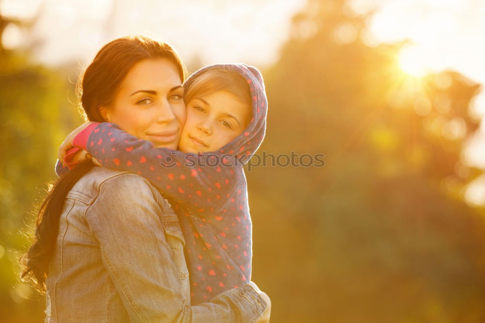 Similar – Image, Stock Photo Red haired mom and her daughter