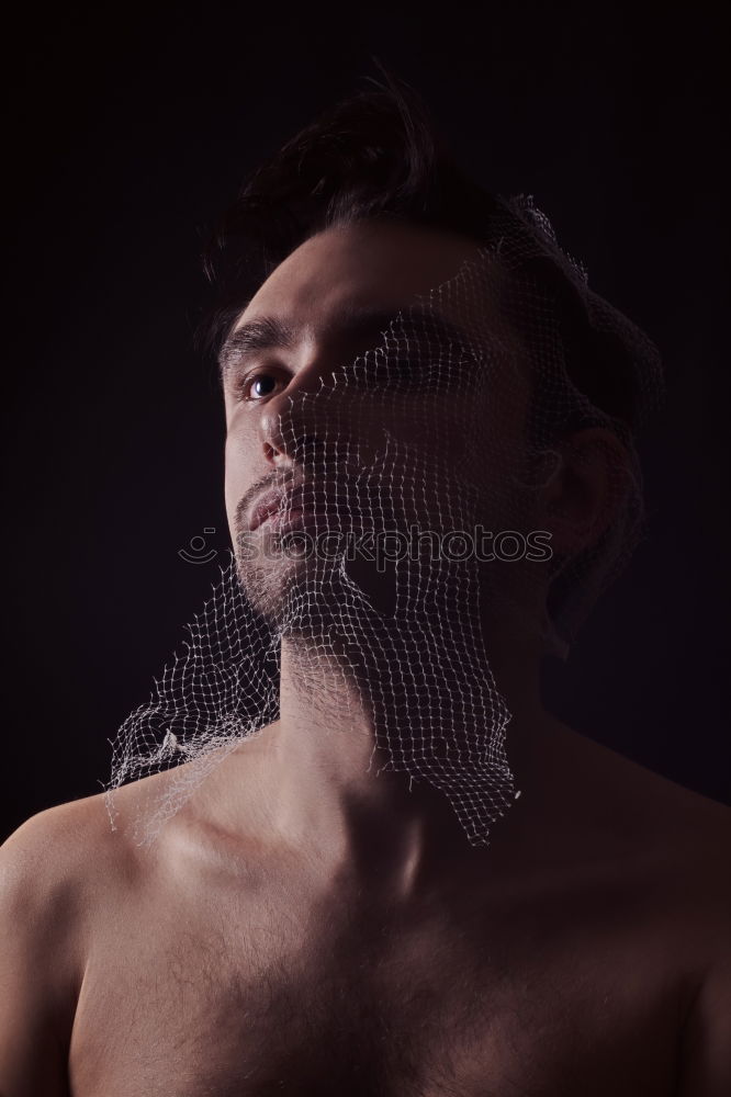 Similar – Image, Stock Photo Young man with piercing in the nose and full beard