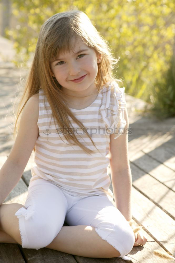 Similar – Image, Stock Photo Charming girl posing with hat