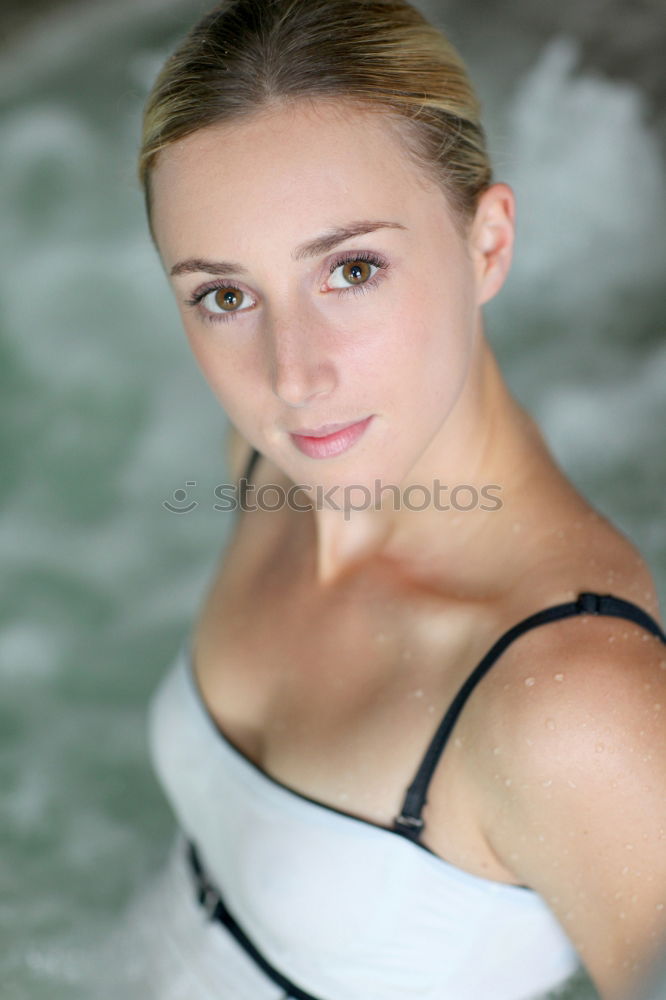 Similar – Image, Stock Photo Young woman in swimming pool