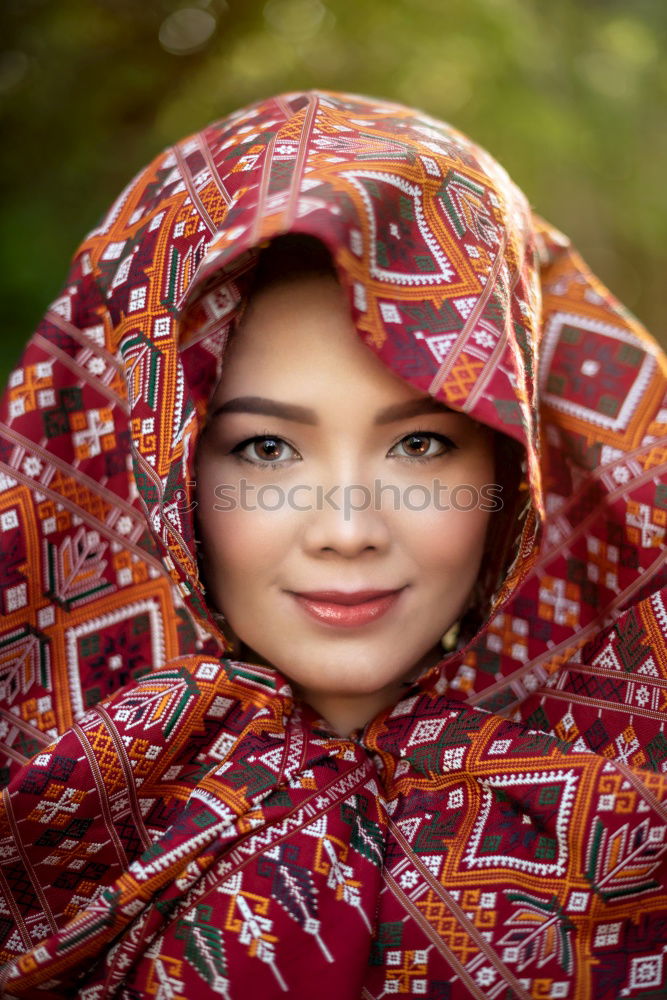 Similar – Close up face portrait little young