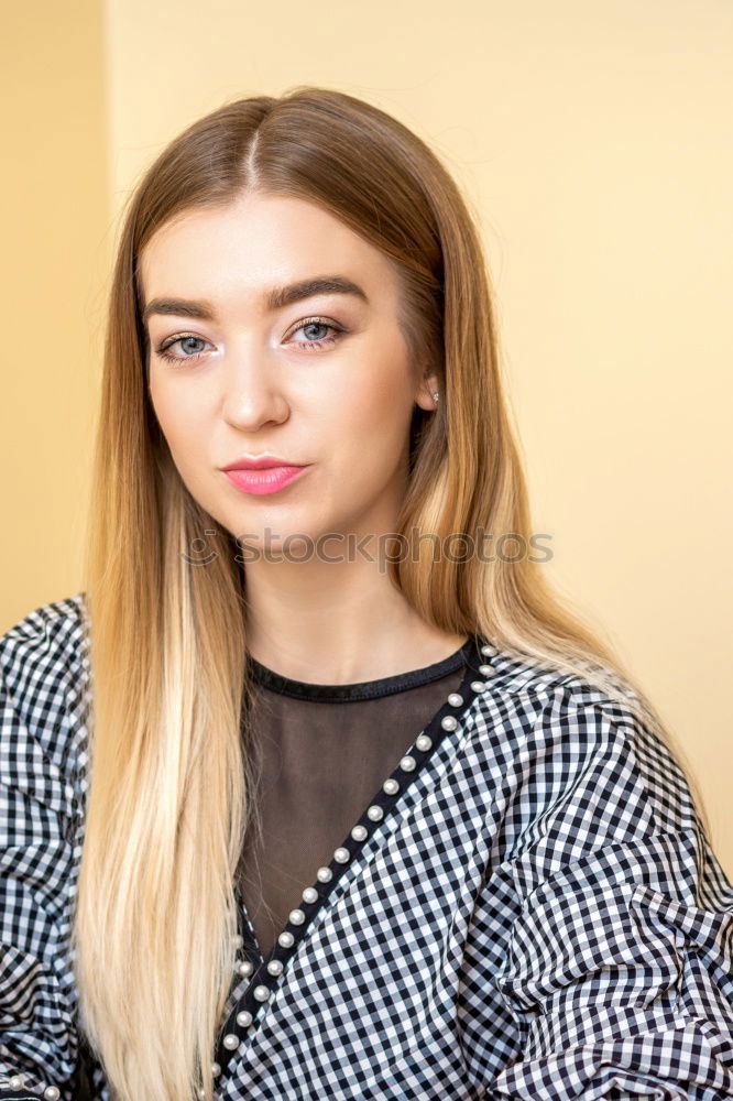 Similar – Image, Stock Photo Blonde woman with nose piercing