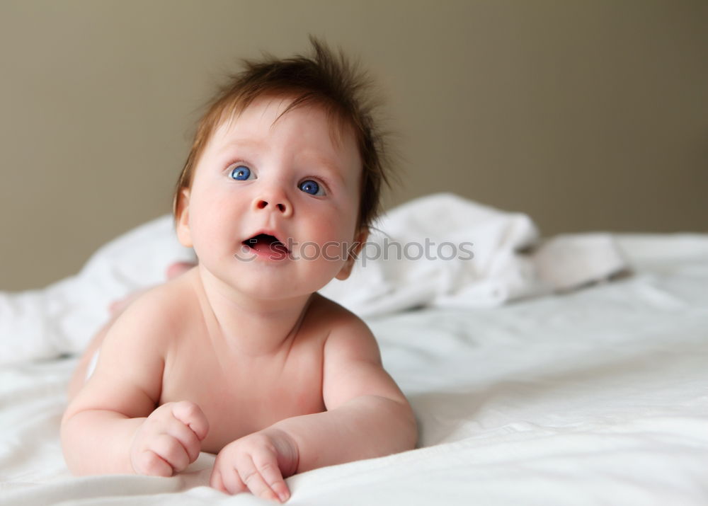 Similar – Baby with one years old getting out of bed