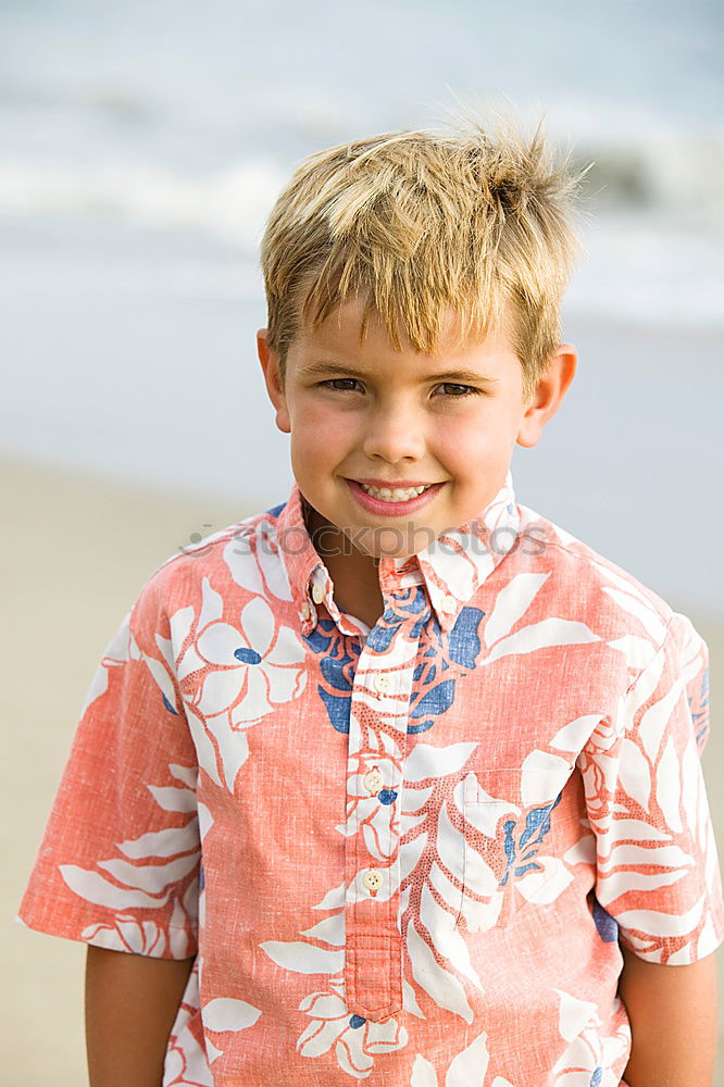 Similar – Image, Stock Photo Portrait of a little boy on a breakwater