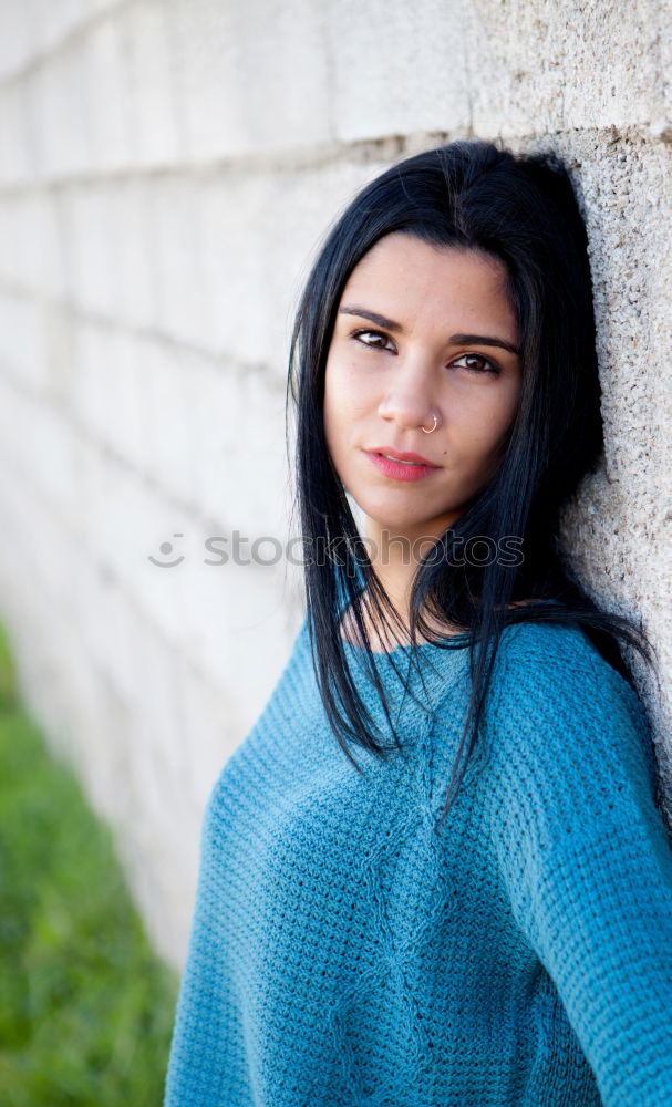 Similar – Image, Stock Photo Pretty brunette woman