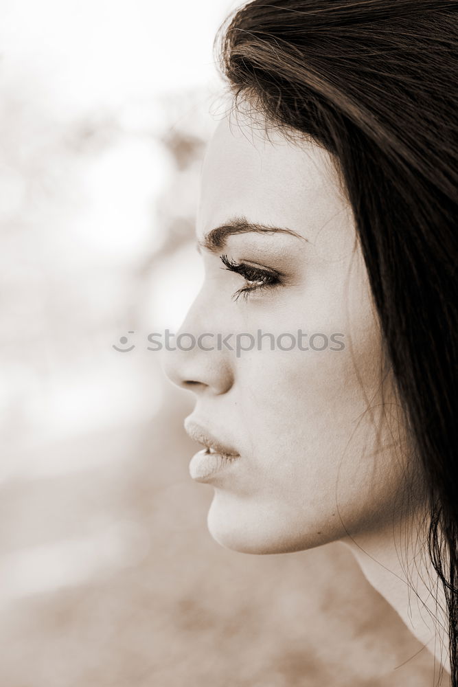 Similar – Image, Stock Photo Wind in your hair