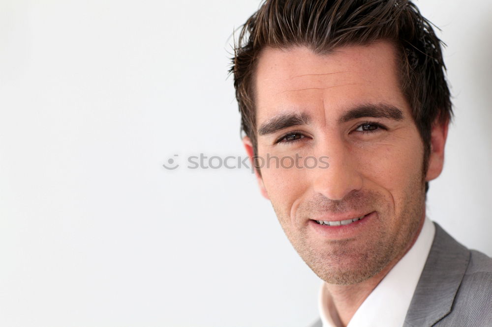 Similar – Businessman wearing blue suit and tie outdoors