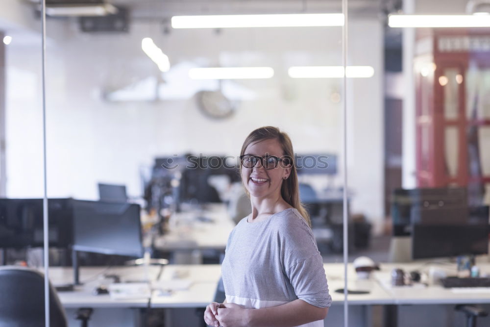 Similar – Image, Stock Photo young caucasian business woman texting a message on smartphone