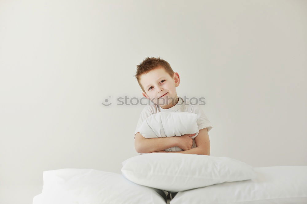Image, Stock Photo Portrait of a young sad boy. Concept of loneliness.