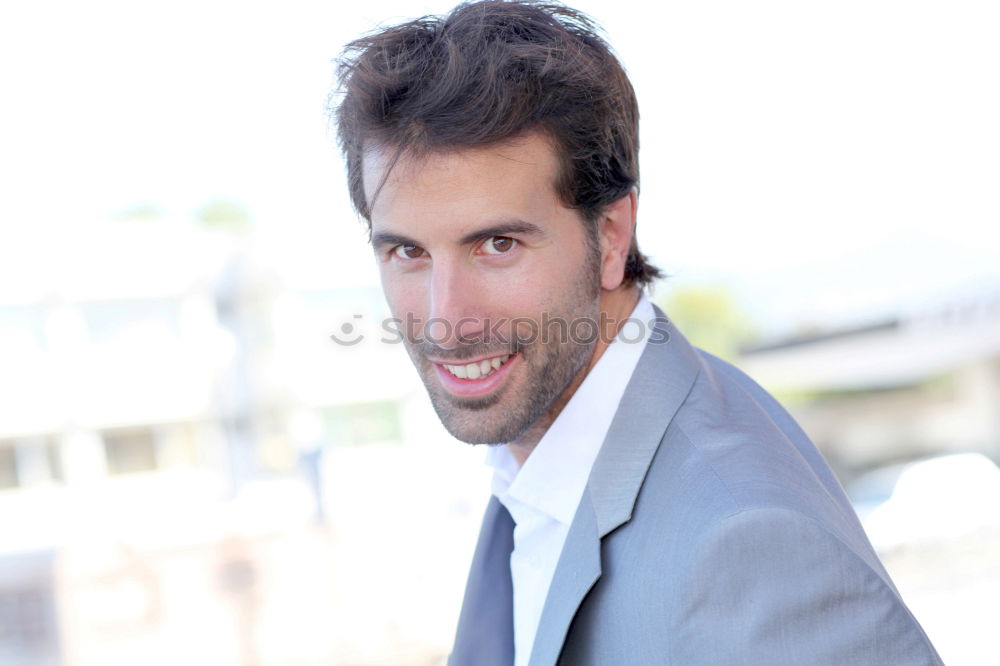 Similar – young businessman near a office building