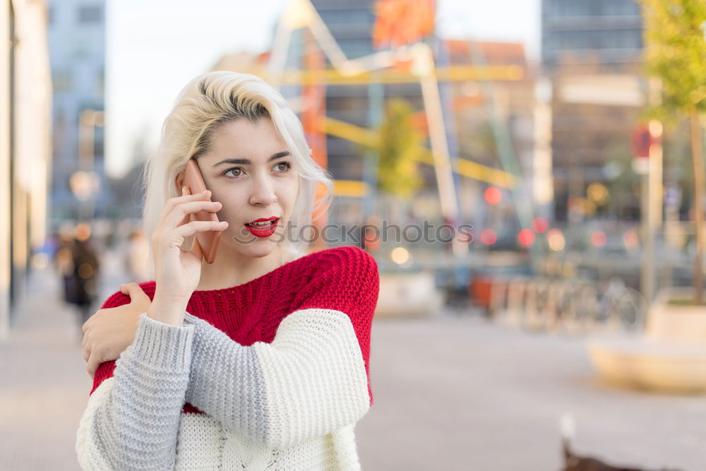 Similar – Image, Stock Photo Happy woman with a joyful smile