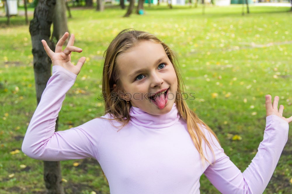 Similar – Photo of cute running girl