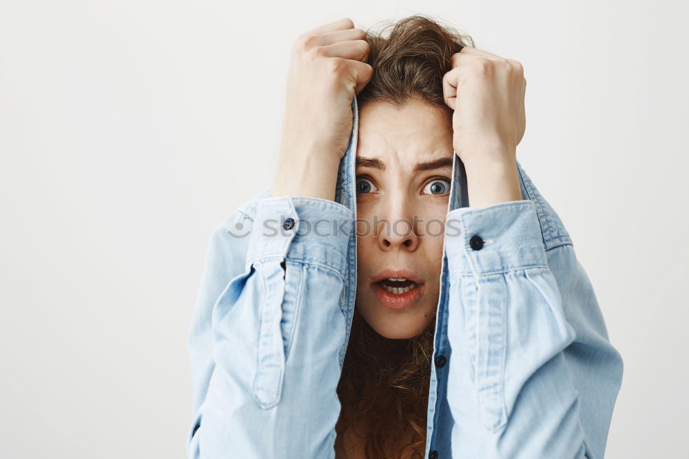 Similar – Image, Stock Photo Attractive woman in male shirt