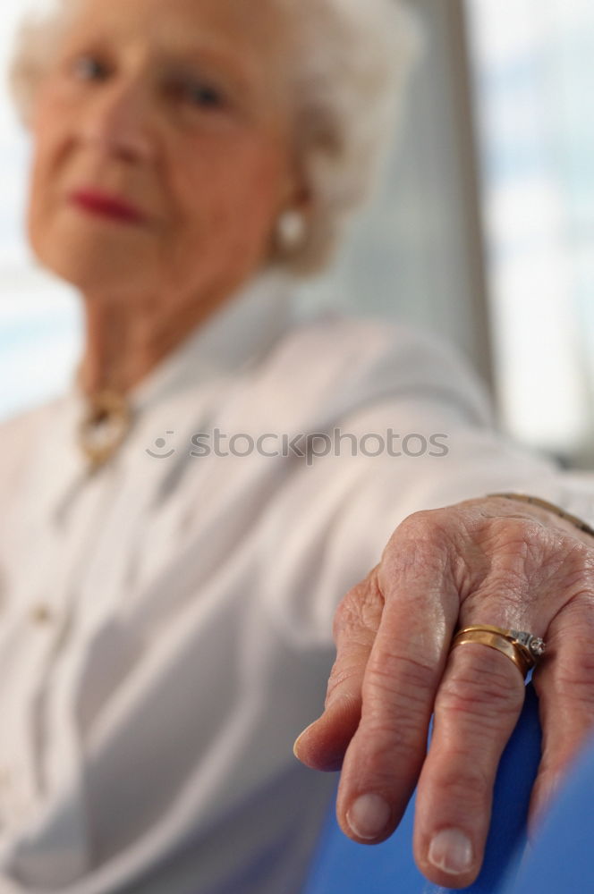 Similar – pensioner ponders Woman