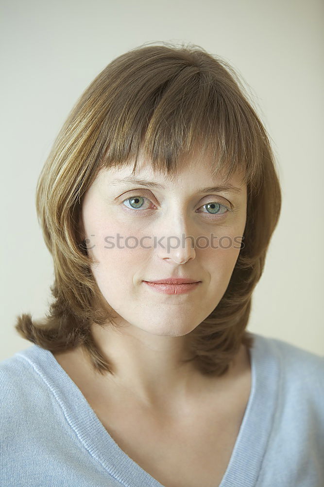 Similar – Image, Stock Photo Portrait of happy young woman smiling