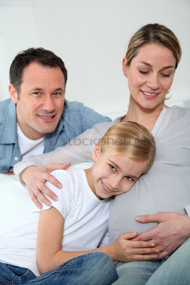 Similar – Image, Stock Photo Happy Family, Mother, Father And Baby.