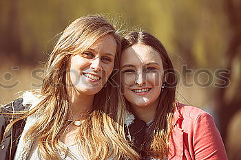 Similar – Portrait of two cheerful women