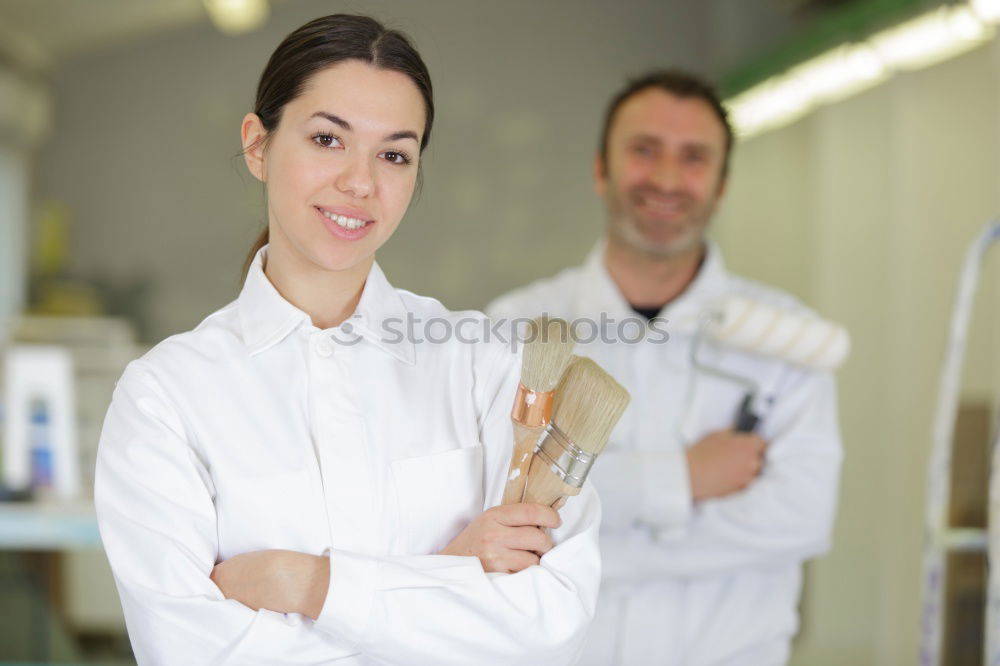 Similar – Image, Stock Photo Lab workers at building