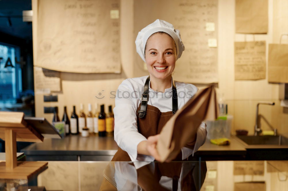 Similar – Image, Stock Photo barista 4 Beverage