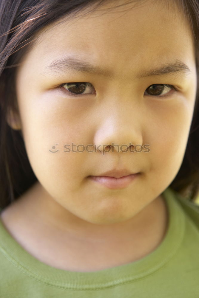 Similar – Image, Stock Photo Young face with old eyes