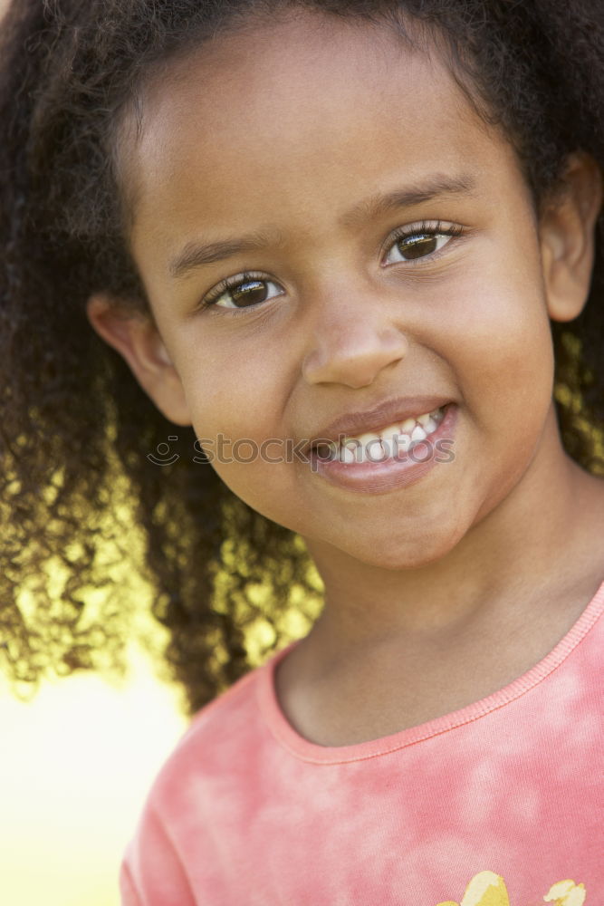 Similar – Pretty girl with long afro hair