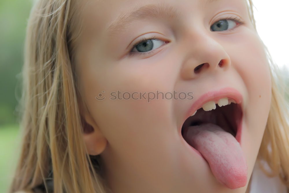 Similar – Image, Stock Photo washcloth Face Mouth