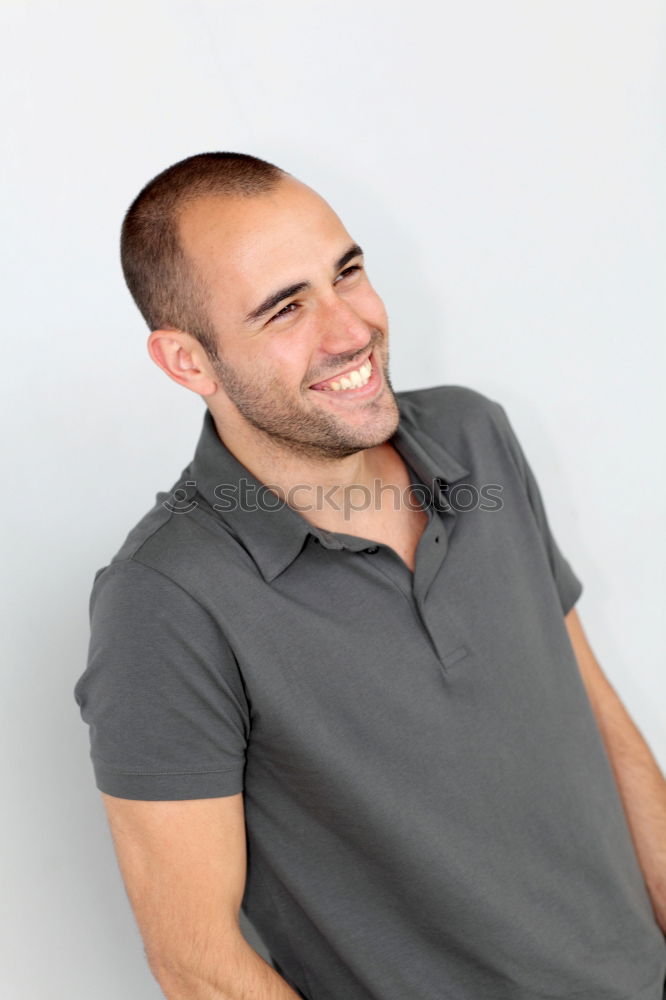 Similar – Playful man posing with fruit