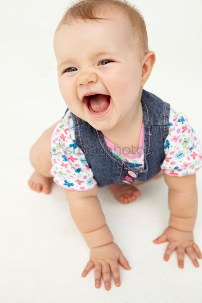 Similar – portrait of a beautiful baby girl at home. Family concept indoor