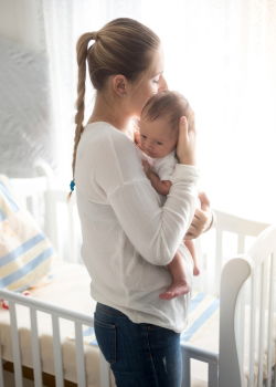 Similar – Image, Stock Photo Young Mother holding newborn baby