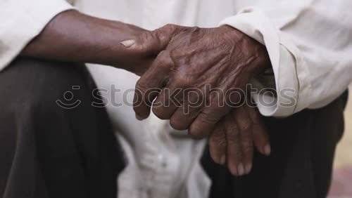 Similar – old hands Human being