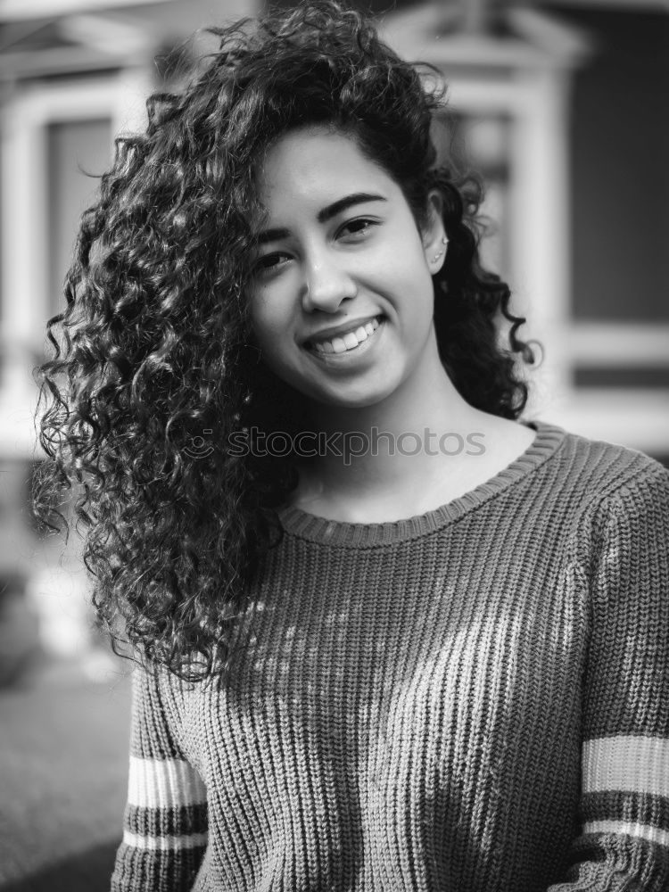 Similar – Close-up portrait of beautiful young African American woman