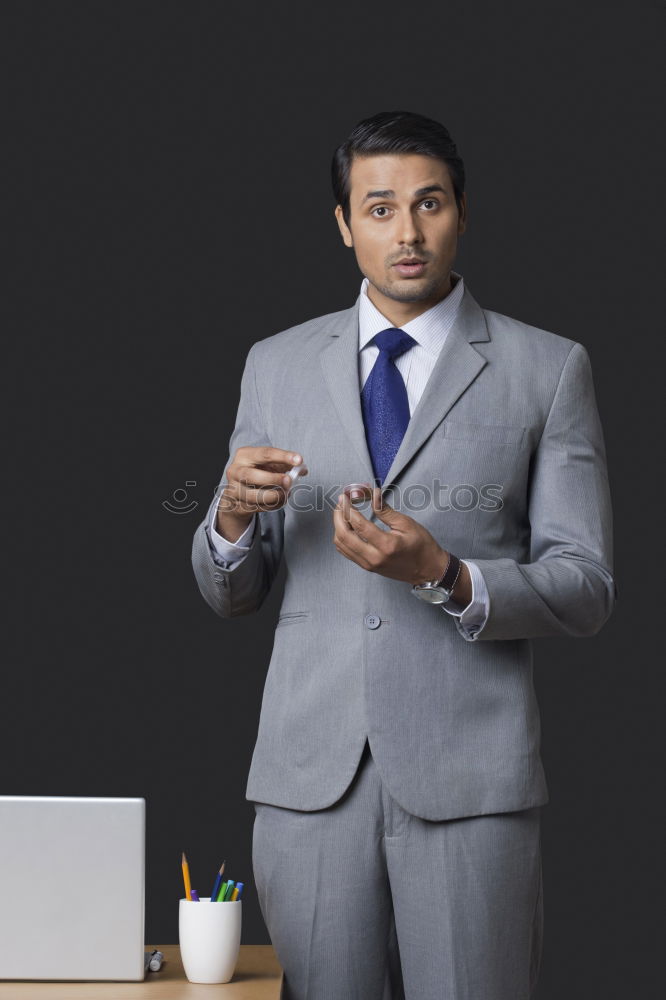 Similar – Image, Stock Photo Elegant Young Businessman in the Street