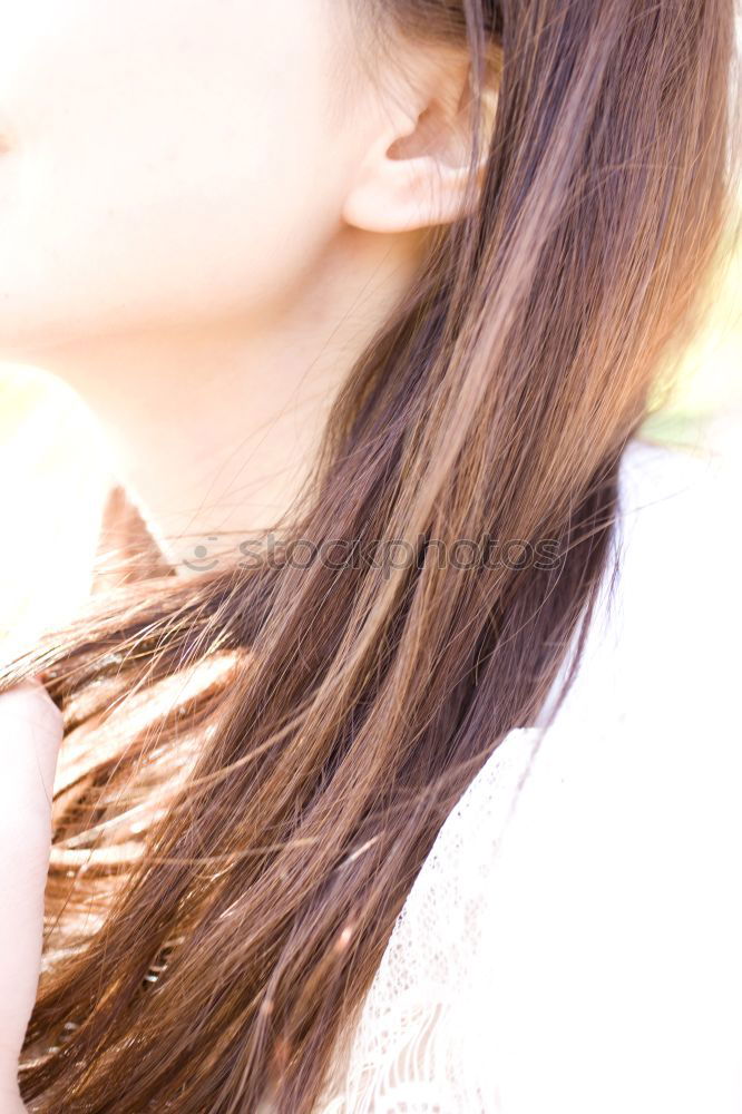 Similar – Image, Stock Photo Close up of a moody female portrait