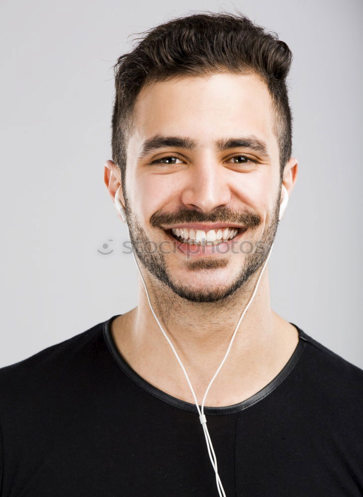 Similar – Image, Stock Photo Young handsome bearded hipster