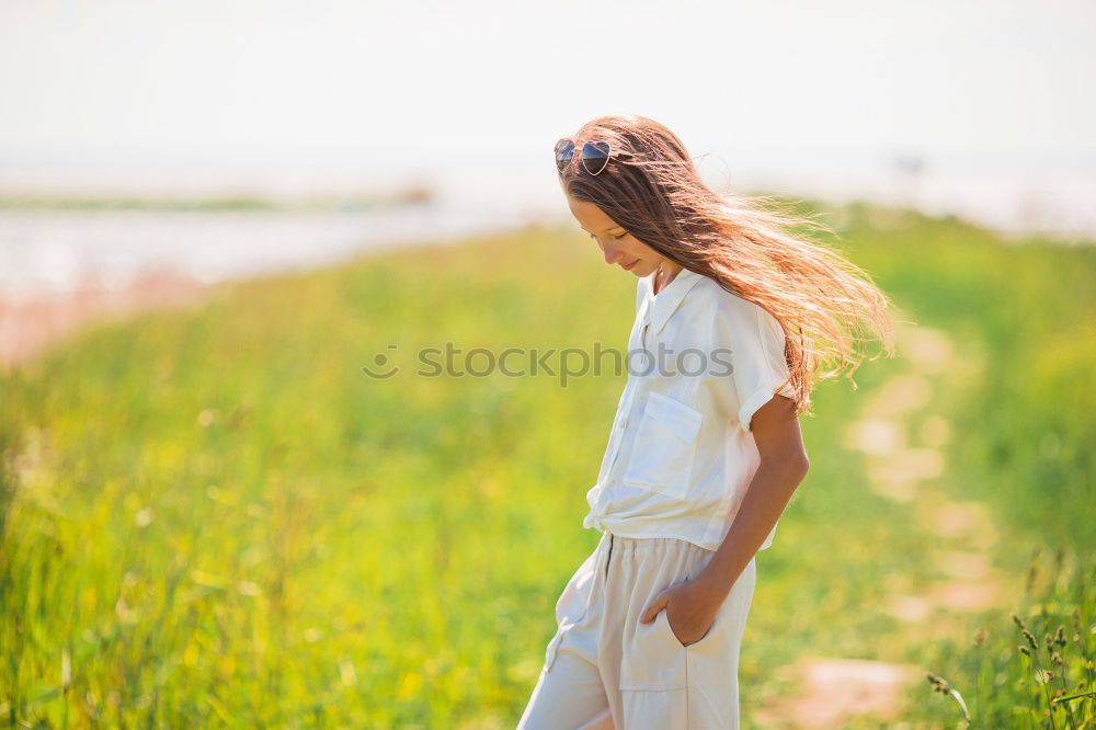 Similar – Image, Stock Photo feather blonde Happy