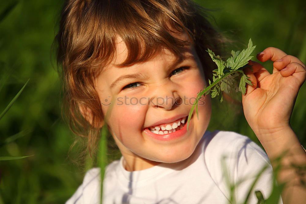 Similar – Image, Stock Photo the grass tastes ok Eating