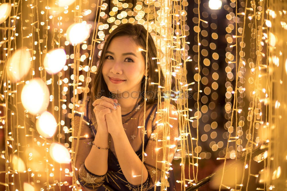 Similar – Image, Stock Photo woman sitting on a chair looking at her smartphone