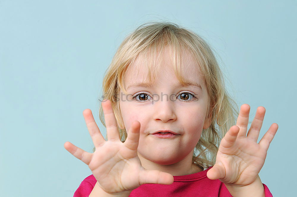 Similar – Image, Stock Photo Finger salad. Girl Child