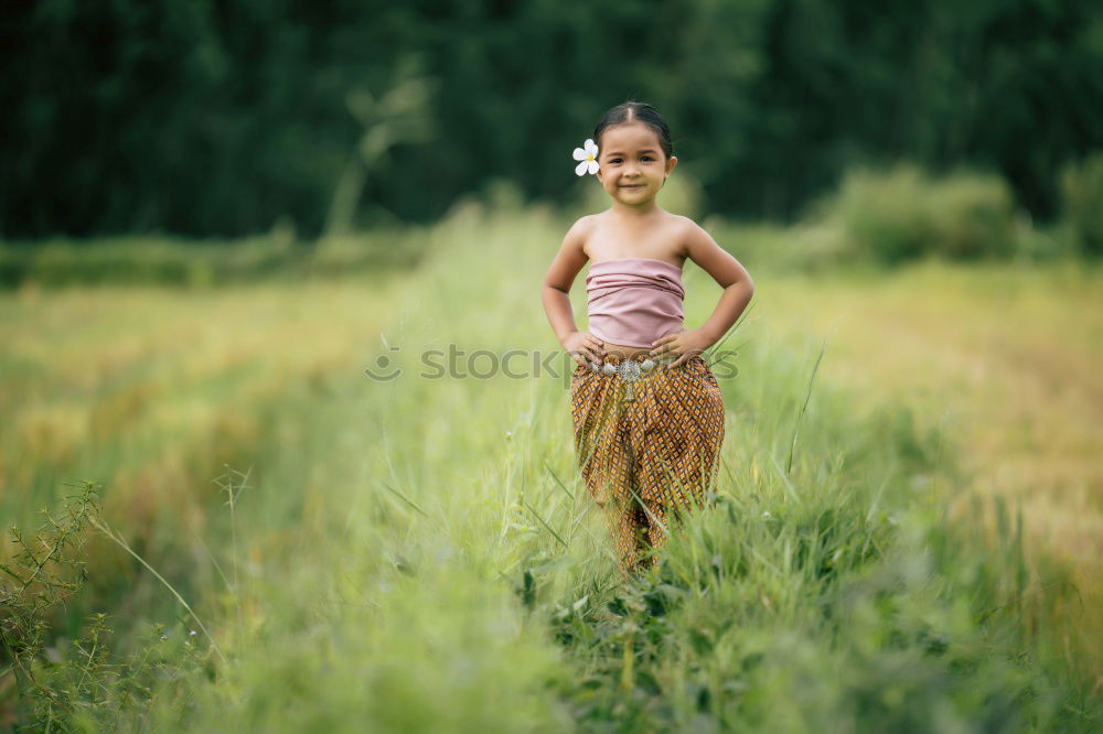 Similar – Image, Stock Photo Teenage girl making fun with bubbles