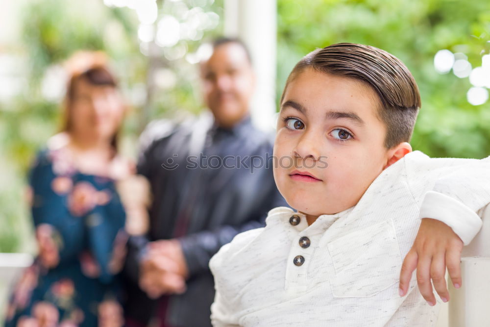 Similar – Image, Stock Photo Grandmother with her grandchildren sitting in the field