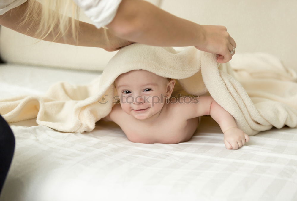 Similar – Image, Stock Photo Newborn taking bath