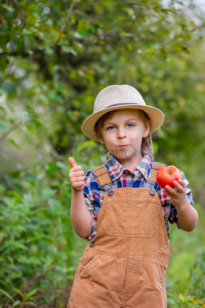 Similar – Image, Stock Photo Childhood | own harvest