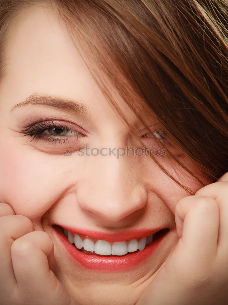 Similar – Image, Stock Photo Young blonde girl with beautiful blue eyes.