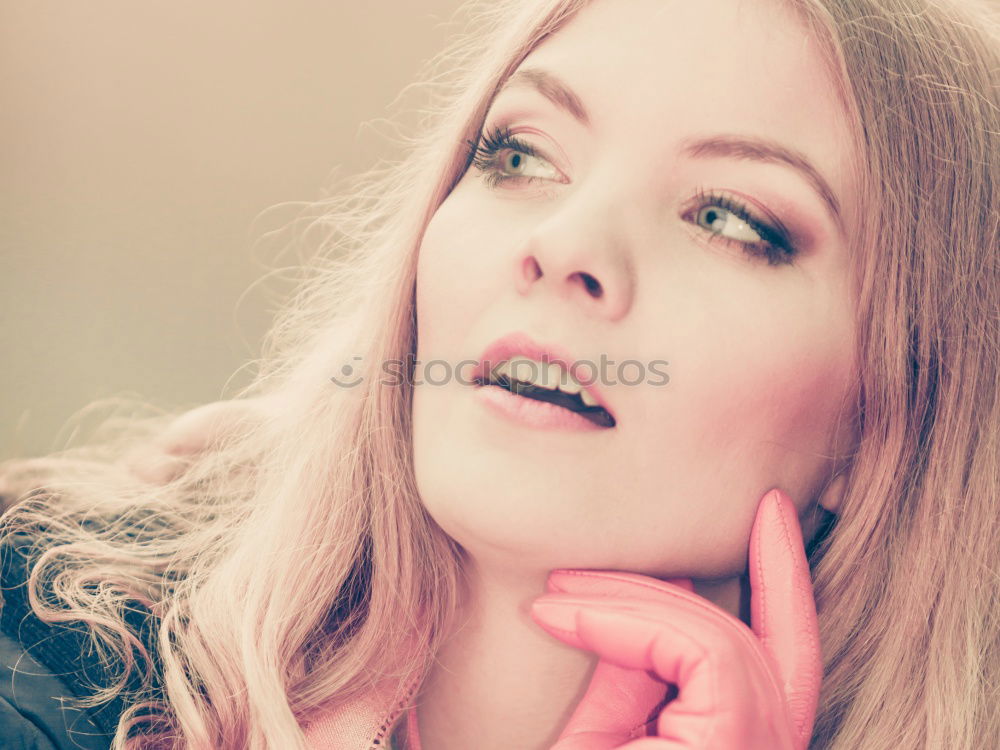 Similar – Image, Stock Photo Young blonde woman