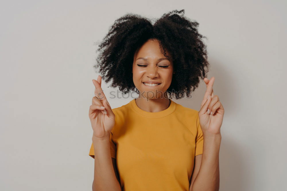 Similar – Image, Stock Photo Portrait of beautiful afro american woman.