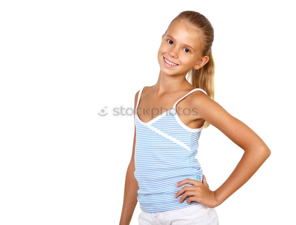 Similar – Woman tying hair in ponytail getting ready for run.