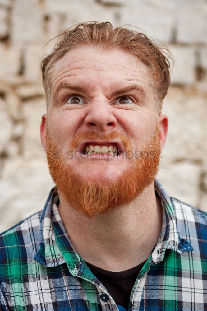 Similar – Image, Stock Photo Red haired man Style