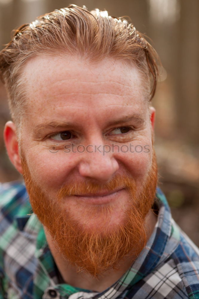 Similar – Portrait of a hipster guy putting silly face